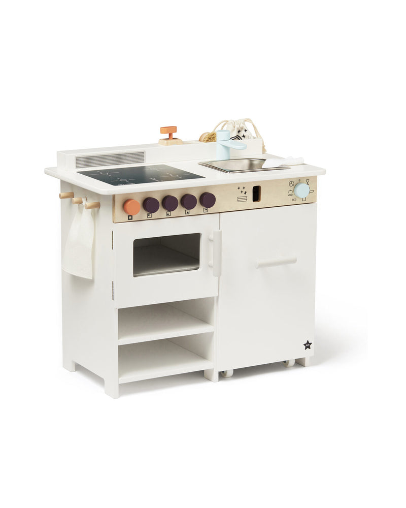Kitchen with Dishwasher - White/ Natural