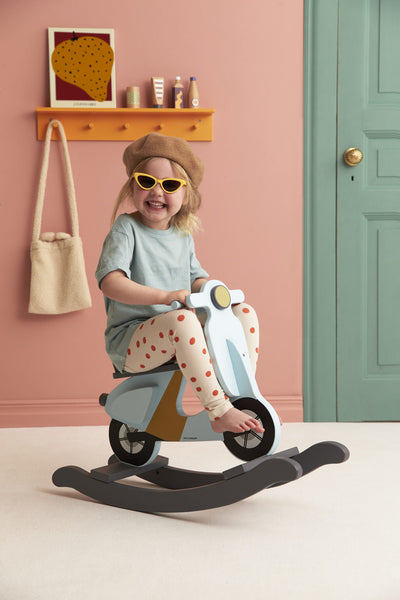 Kids Concept - Rocking Scooter Light Blue - Swanky Boutique
