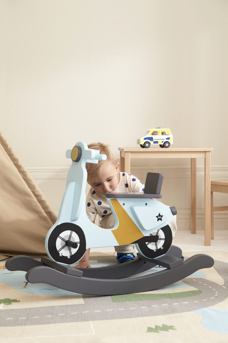 Kids Concept - Rocking Scooter Light Blue - Swanky Boutique