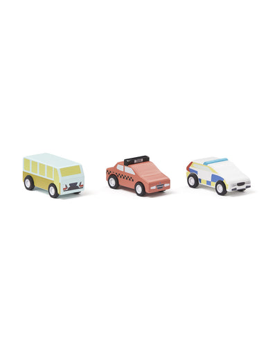 Kids Concept - Pull Back Cars Set of 3 - Swanky Boutique