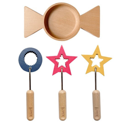 kiko and gg - bubble wand set of 3 wooden - swanky boutique malta