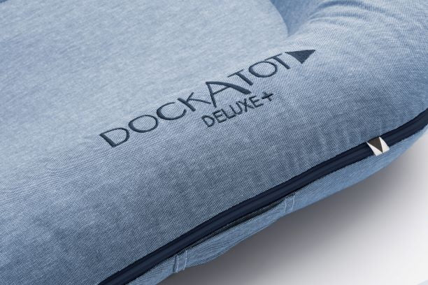 DockATot Deluxe+ Dock - True Blue Chambray