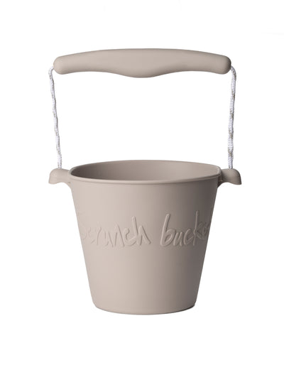 scrunch - Beach Bucket, Foldable - Warm Grey - swanky boutique malta