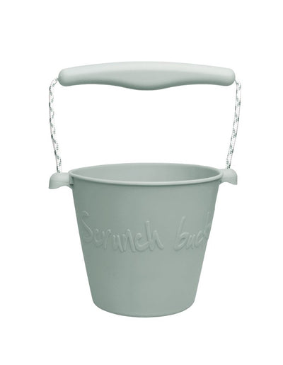 scrunch - Beach Bucket, Foldable - Sage Green - swanky boutique malta