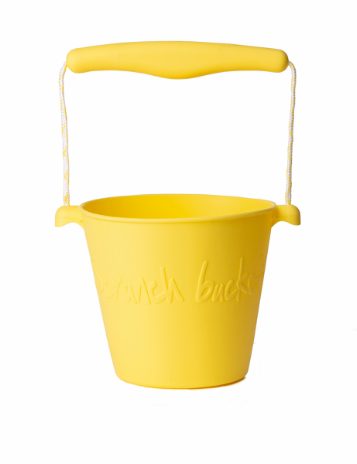 scrunch - Beach Bucket, Foldable - Pastel Yellow - swanky boutique malta