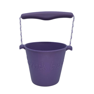 scrunch - Beach Bucket, Foldable - Dark Purple - swanky boutique malta