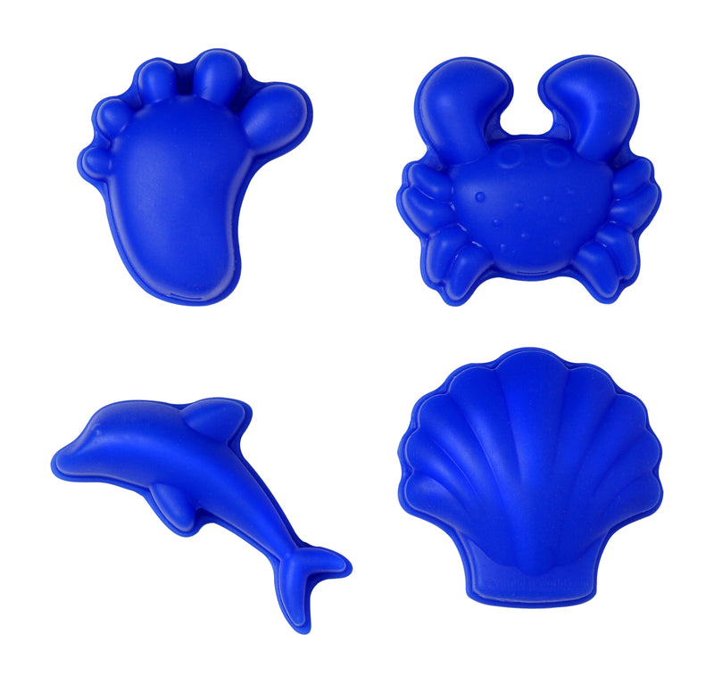 scrunch - Beach Sand Moulds (set of 4) - Midnight Blue - swanky boutique malta