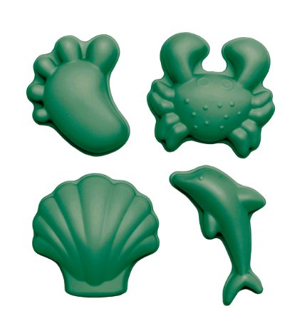 scrunch - Beach Sand Moulds (set of 4) - Dark Green - swanky boutique malta