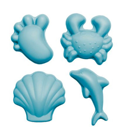 scrunch - Beach Sand Moulds (set of 4) - Petrol Blue - swanky boutique malta