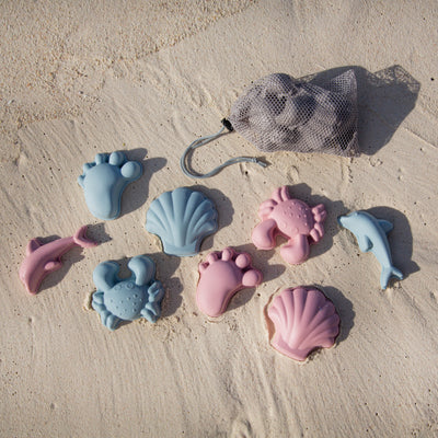 scrunch - Beach Sand Moulds (set of 4) - Dusty Rose - swanky boutique malta