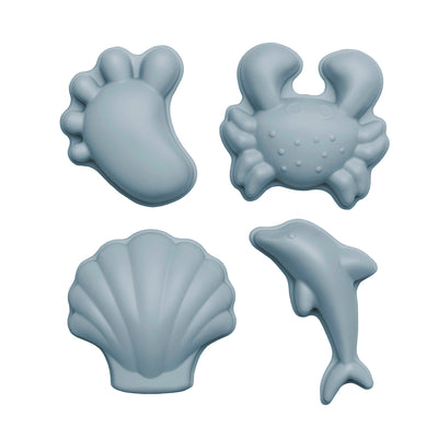 scrunch - Beach Sand Moulds (set of 4) - Duck Egg Blue - swanky boutique malta