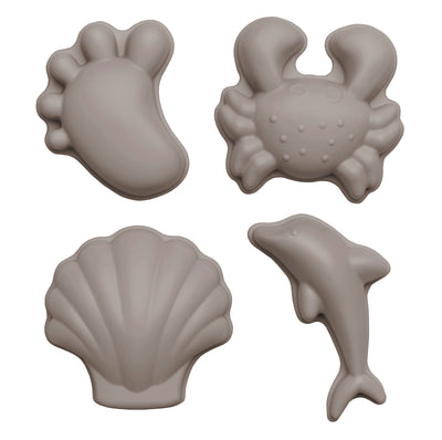 scrunch - Beach Sand Moulds (set of 4) - Warm Grey - swanky boutique malta