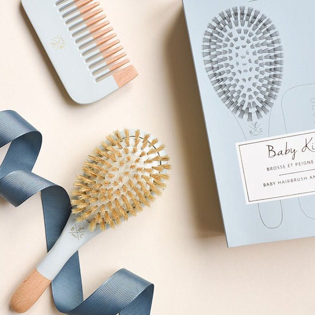 Hair Brush & Comb, Baby - Blue