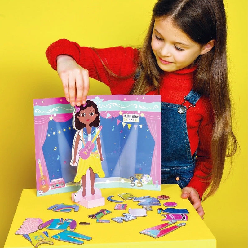Magnetic Dress Up Doll, Wooden - Sofia (3+ Years)