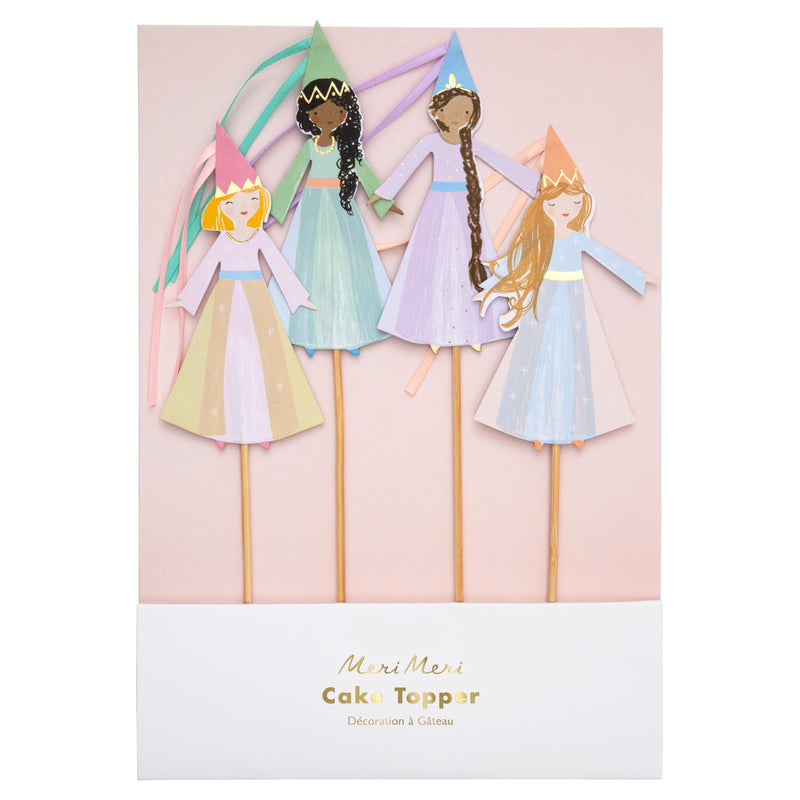 meri meri - cake toppers set of 4 magical princess - swanky boutique malta