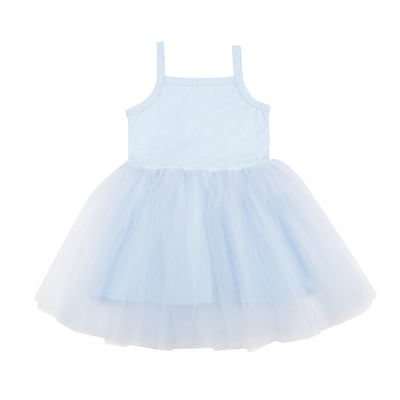 Bob & Blossom - Tutu Dress Cotton Baby Blue - Swanky Boutique