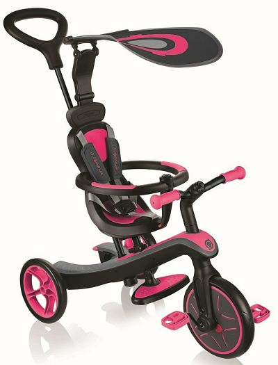 Globber - Tricycle 4-in-1 10 Months - 5 Years Explorer Pink - Swanky Boutique