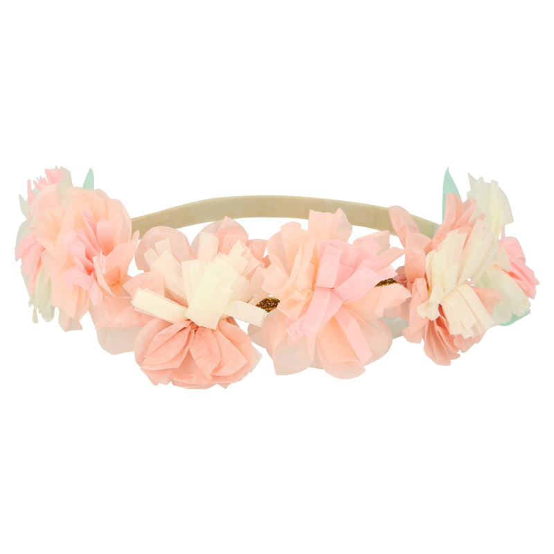 meri meri - blossom flowers crowns 6 pack pink - swanky boutique malta