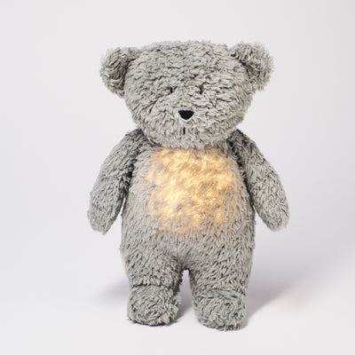 Moonie - Humming Bear with Light & Cry Sensor Grey - Swanky Boutique