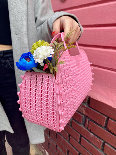 Aykasa - Mini Bag Foldable Baby Pink - Swanky Boutique
