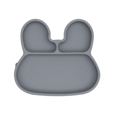 We Might Be Tiny - Plate Bunny Stickie Suction Grey - Swanky Boutique