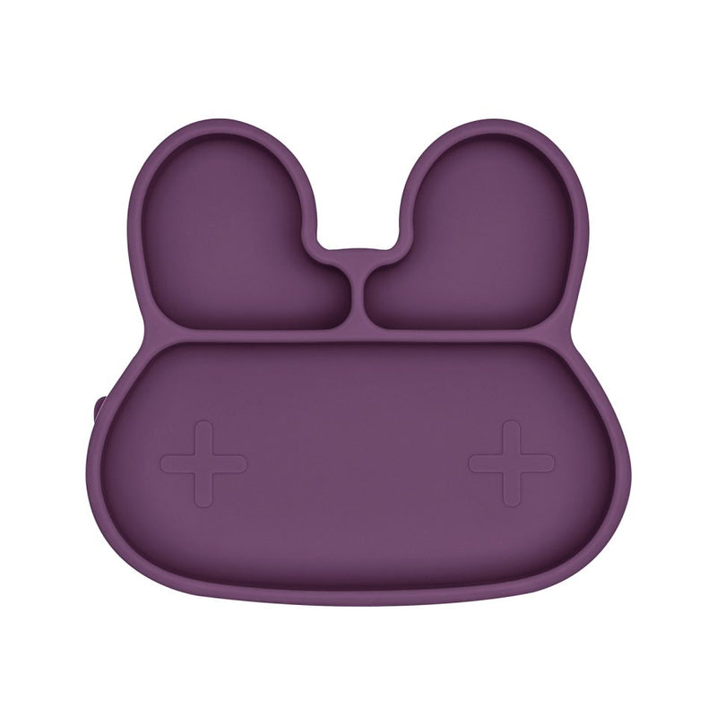 We Might Be Tiny - Plate Bunny Stickie Suction Plum - Swanky Boutique
