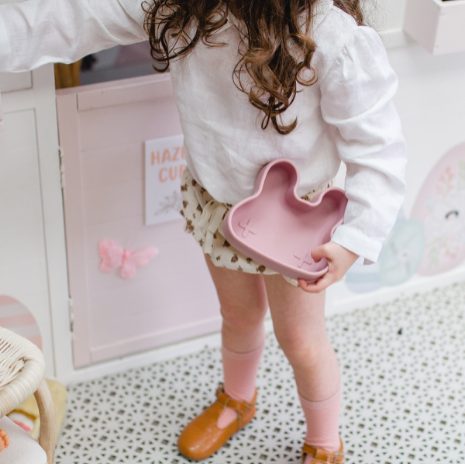 We Might Be Tiny - Lunch Box Snackie Bunny Dusty Rose - Swanky Boutique