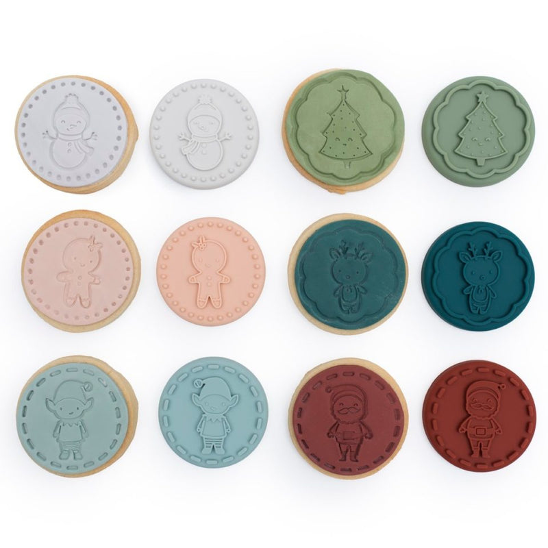 We Might Be Tiny - Cookie Stamps Silicone 6 Pack Christmas Stampies - Swanky Boutique