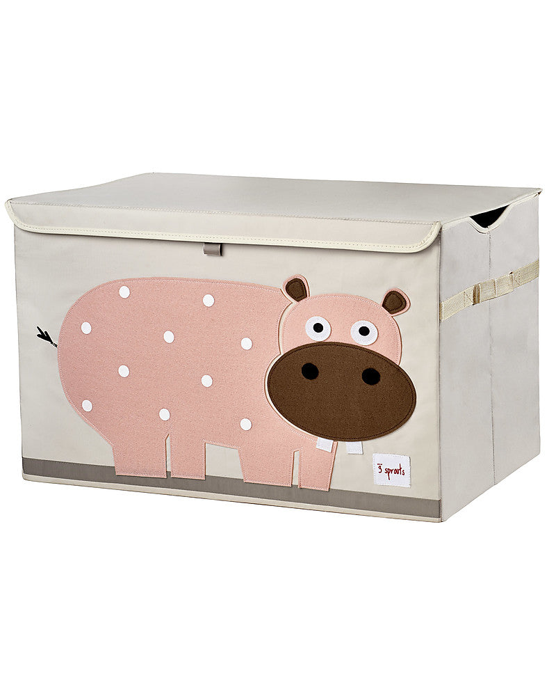 3 Sprouts - Storage Chest Pink Hippo - Swanky Boutique