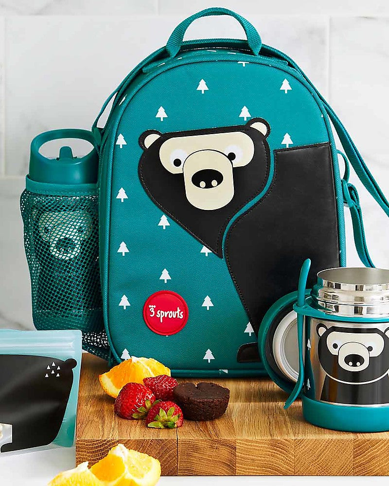 3 Sprouts - Lunch Bag with Shoulder Strap Thermal Bear - Swanky Boutique
