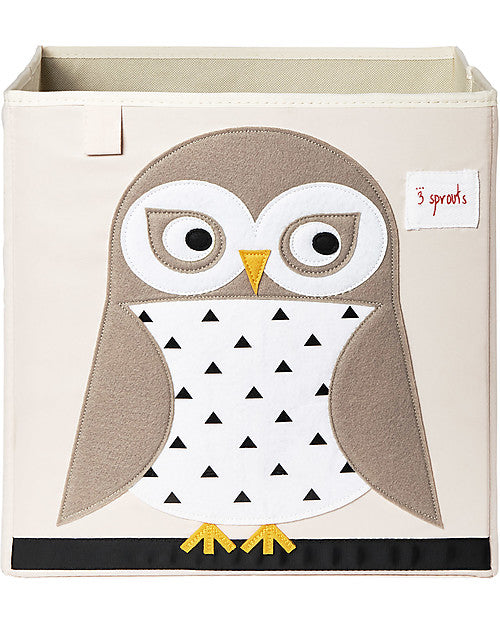 3 Sprouts - Storage Box Owl - Swanky Boutique