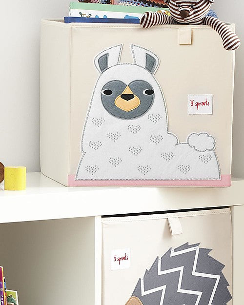 Storage Box - White Llama