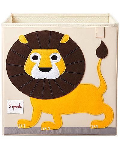 3 Sprouts - Storage Box Yellow Lion - Swanky Boutique