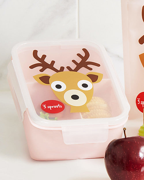 Lunch Box, Bento with 3 compartments  - Fawn