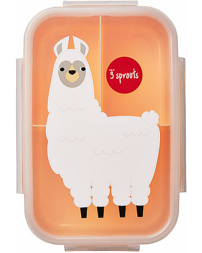 3 Sprouts - Lunch Box Bento with 3 Compartments Llama - Swanky Boutique