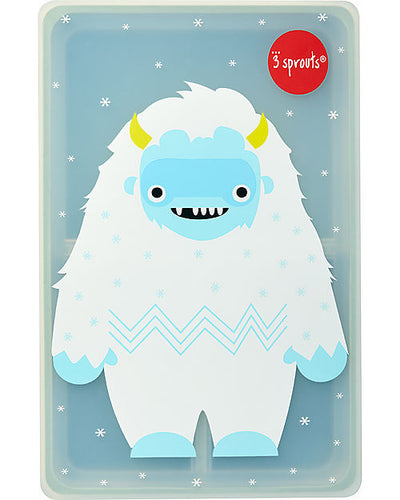 3 Sprouts - Silicone Bento with 3 Compartments Blue Monster - Swanky Boutique