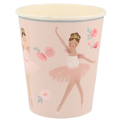meri meri - party cups 8 pack ballerina - swanky boutique malta