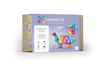 Connetix - Magnetic Tiles Pastel Mini Pack 32 Pieces - Swanky  Boutique