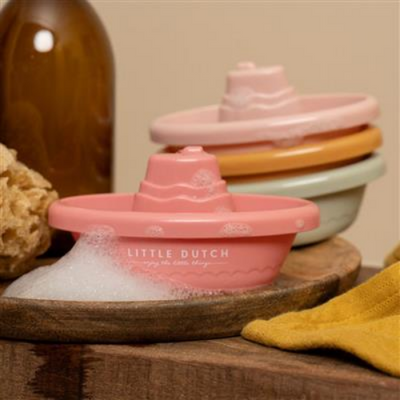 Little Dutch - Bath Boats Stackable Pink - Swanky Boutique