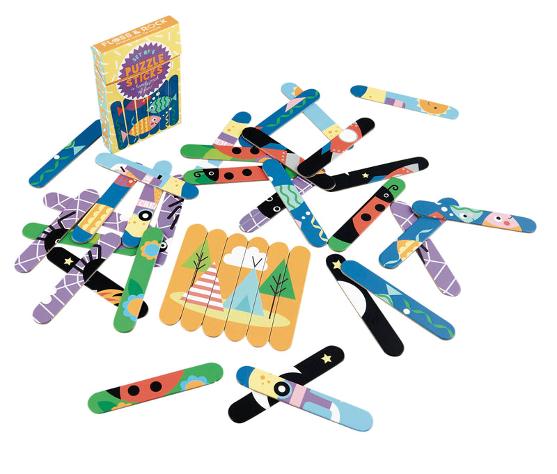 Puzzle Sticks Box, Set of 6 Puzzles