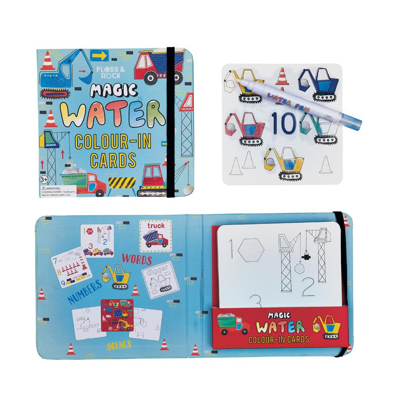 Magic Water Colour-In Cards - Construction