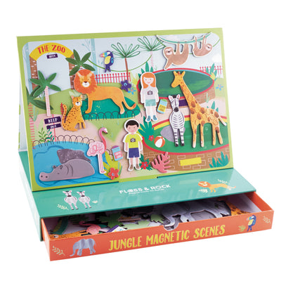 Floss & Rock - Magnetic Play Scene Incl 50 Magnets Jungle - Swanky Boutique