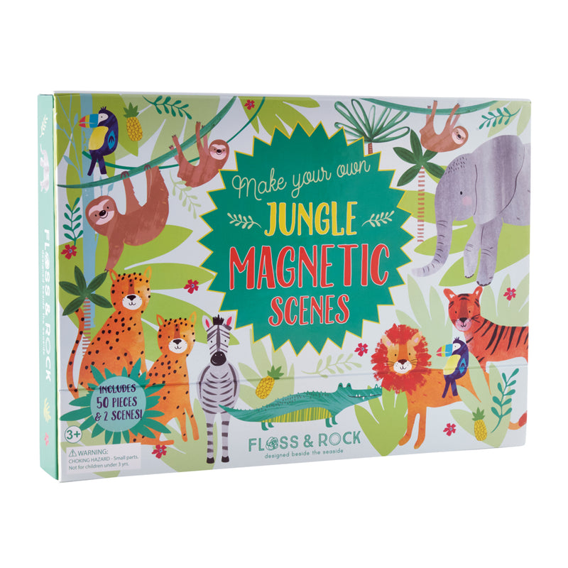 Floss & Rock - Magnetic Play Scene Incl 50 Magnets Jungle - Swanky Boutique