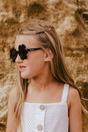 Kids Sunglasses - Daisy Liquorice Black (18 months-7 Years)