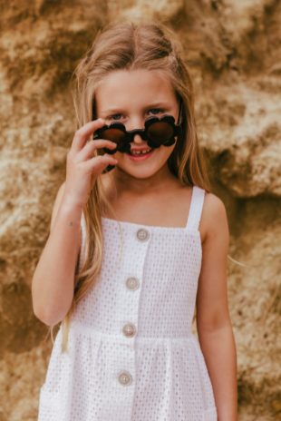 Kids Sunglasses - Daisy Liquorice Black (18 months-7 Years)