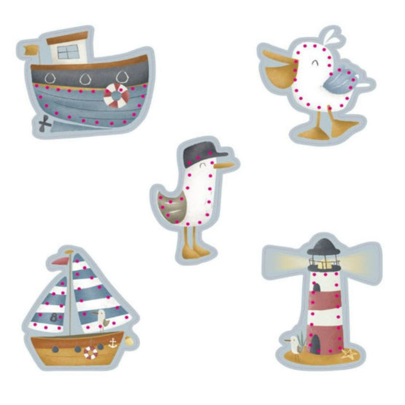Little Dutch - Lacing Cards Pack of 5 Sailors Bay - Swanky Boutique