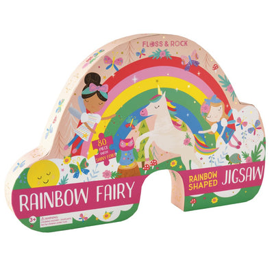 Floss & Rock - Jigsaw Puzzle 80 Pieces Rainbow Fairy 5+ Years - Swanky Boutique