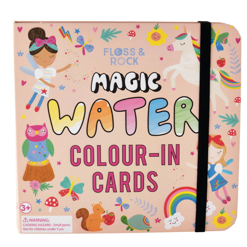 Floss & Rock - Magic Water Colour-In Cards Rainbow Fairy - Swanky Boutique