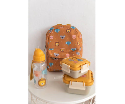Straw Bottle, 500ml - Animal Friends