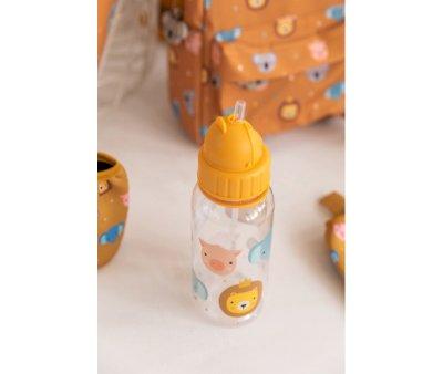 Straw Bottle, 500ml - Animal Friends